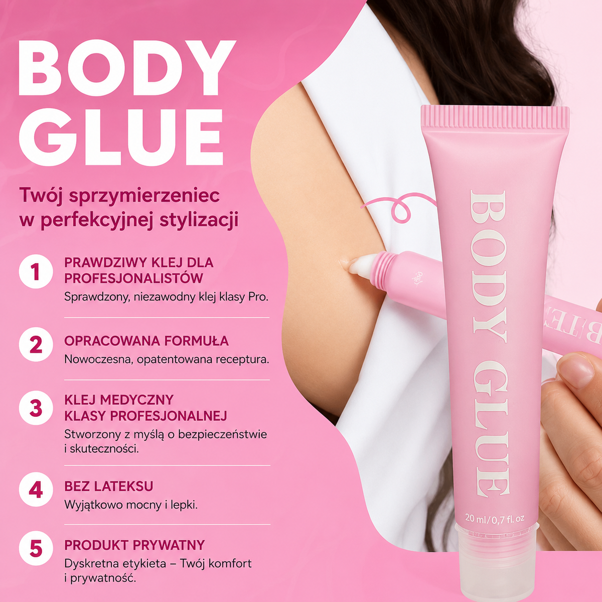 SkinTape™ – Niewidzialny klej do ciała